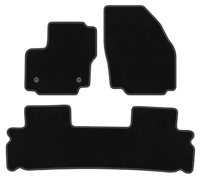 Image de Tapis de sol en moquette pour Ford S-MAX MK1 2012-2015 (monospace) – jeu 4 pièces, noirs, sur mesure – Wielganizator BASIC
