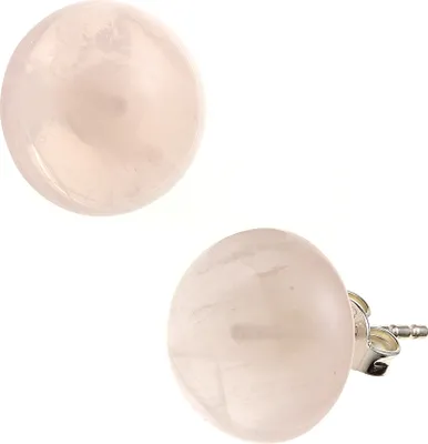 Produktbild von JOBO Ohrstecker 925 Sterling Silber 2 Rosenquarze Ohrringe
