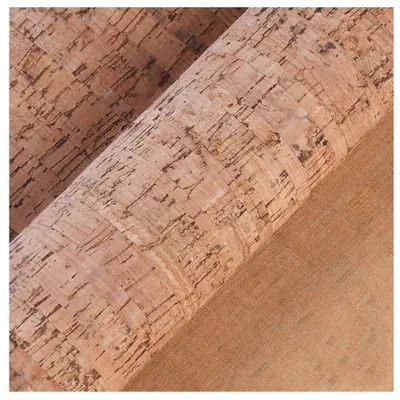 Korkstoff Echtes Korkleder, 137x100 cm, Naturfarbe, für DIY
