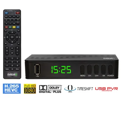 Obrázek produktu pro EVOLVEO Alpha T2, HD DVB-T2 H.265/HEVC rekordér