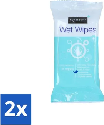 Immagine prodotto di Sence – Salviette umidificate – Confezione richiudibile – 15 salviette - Confezione risparmio - 2 pezzi