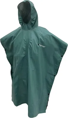 Productafbeelding van Waterdichte, ademende regenponcho, maten voor volwassenen en jongeren, Donkergroen, One size