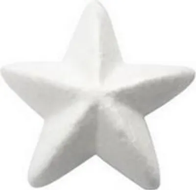 Obrázek produktu pro Polystyrenová hvězda, výška 10 cm, 1 ks.