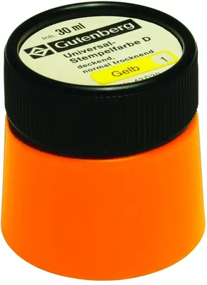 Produktbild von Stempelfarbe Universal D 30ml gelb