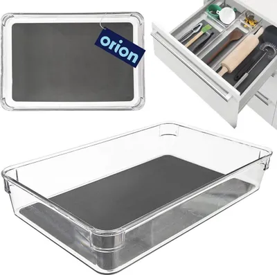 Obrázek produktu pro Orion úložný kontejner Úložný box Plastový kontejner ŠEDÝ 24x16x4,5 cm