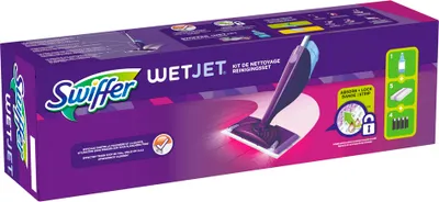 Produktbild von Swiffer WetJet Bodenwischer Starterset + 1,25L Lösung +10 Tücher + Systemstarter