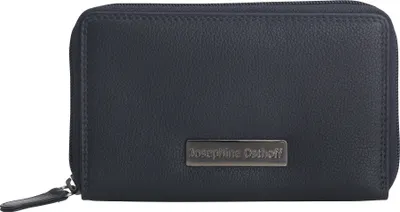 Obrázok produktu pre Josephine Osthoff Peňaženka Dámska veľká kožená peňaženka s dvojitým zipsom a ochranou RFID Pánska peňaženka (262)
