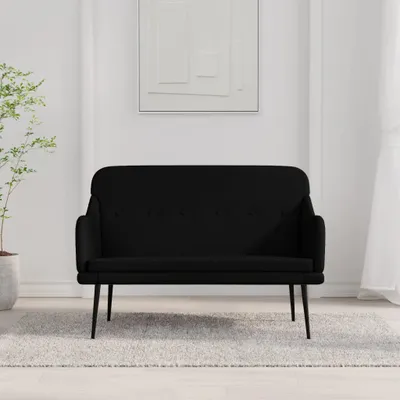 Obrázek produktu pro Lavice The Living Store černá 110x76x80 cm látka