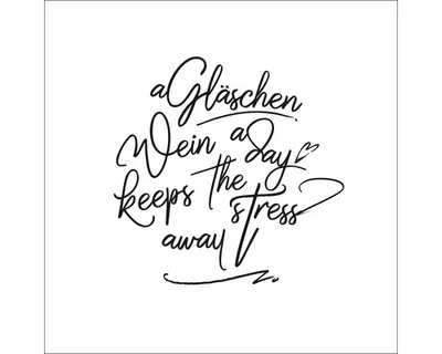 Produktbild von Modernes Glasbild Weinchen im Lounge-Stil mit humorvollem Spruch, 30x30 cm