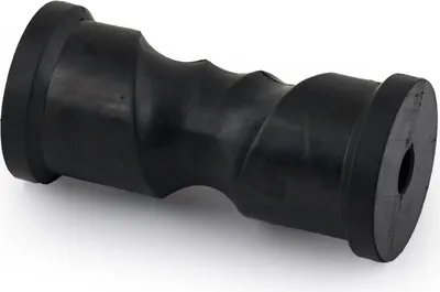 Produktbild von Kielrolle, Länge 153 mm, selbstzentrierend, Gummi, schwarz