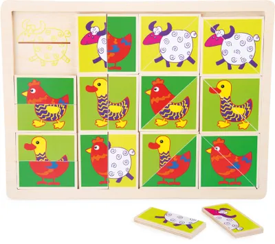Produktbild von Rahmenpuzzle "Lustige Tiere"