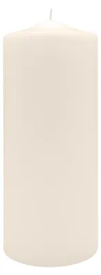 Produktbild von Spitzkopf Stumpen Kerzen Elfenbein 25 x Ø 10 cm, 6 Stück