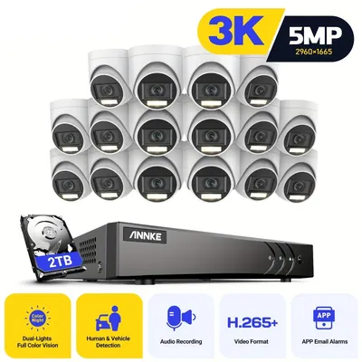 Produktbild von Überwachungskamerasystem - CCTV-Kameraset - Überwachungskamera - Überwachungskameraanlage