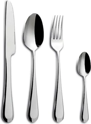Immagine prodotto di Comas Besteck-Set Maranta 24-tlg., Tafelbesteck, Edelstahl 18/10, Silberfarben, 6496