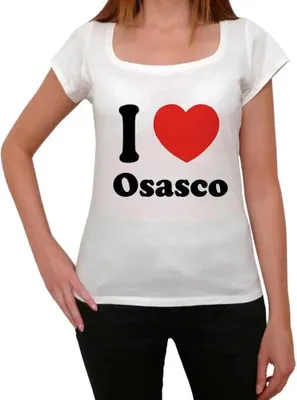 Produktbild von Damen Grafik T-Shirt Ich liebe Osasco – I Love Osasco – Öko-Verantwortlich Vintage Jahrgang Kurzarm Lustige Druck Geburtstag Geschenk Frau