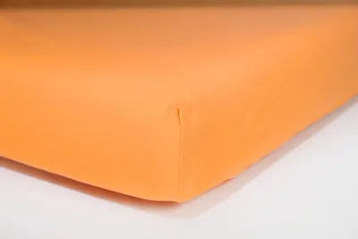 Image de Carbotex Drap-housse Jersey Orange 60x120 cm