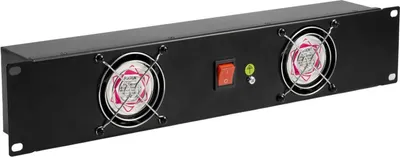 Immagine prodotto di OMNITRONIC Frontplatte Z-19 mit 2 Lüftern 2HE (30100820)