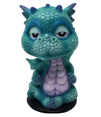 Produktbild von Blauer Drache als Wackelkopf- Auto Wackelfigur