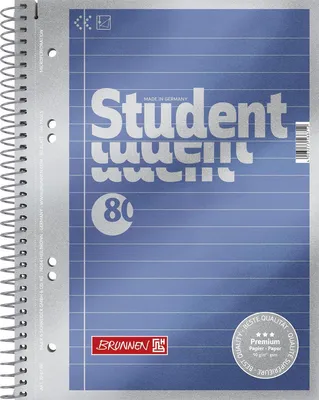 Obrázek produktu pro 5X BRUNNEN 1067151 Collegeblock A5 liniert Premium