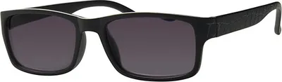 Produktbild von GKA Sonnenbrille schwarz 2,0 Dioptrien mit Sehstärke und Federbügel Bügel mit Schlangenmuster Sonnenlesebrille Nerd Lesebrille getönt graue Gläser