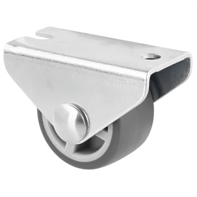 Produktbild von WAGNER Design Möbelrolle / Bockrolle - Durchmesser Ø 25 mm, Stahl verzinkt, grau, Tragkraft 40 kg - 01075801