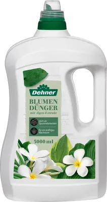 Produktbild von Dehner Blumendünger mit Algen-Extrakt, hochwertiger Flüssigdünger, organisch-mineralischer NPK-Dünger , mit Spurennährstoffen, 1 l, für ca. 150 l