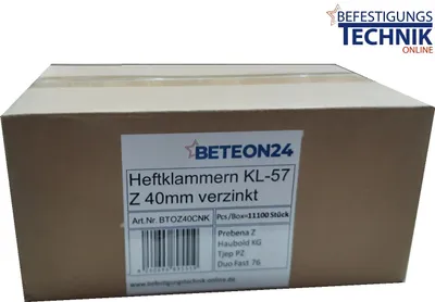 Produktbild von Heftklammer Z 40 CNKHA 40mm verzinkt für Prebena 4C-Z50 Haubold KG 750 KL-57