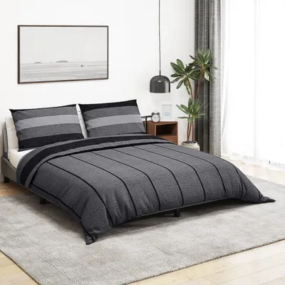 Produktbild von CLORIS Bettwäsche-Set Dunkelgrau 200x200 cm Baumwolle - Bettwäschen LL0000257207