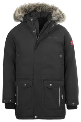 Produktbild von TROLLKIDS Nordkapp Jacket Kinder-Winterparka, Schwarz, Gr. 122