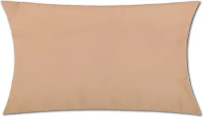 Produktbild von Dekokissenhülle ohne Füllung Hellbraun 30x50 cm – Kissenhülle Ellen aus Polyester, mit Reißverschluss, waschbar, für Wohn- und Schlafzimmer