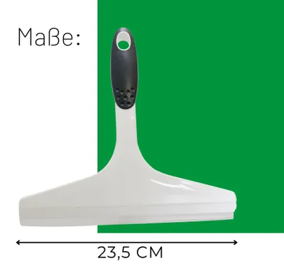 Obrázek produktu pro Novaliv 10x stěrka na sprchu 23,5 cm bílá ergonomická rukojeť stěrka na vodu stěrka na sprchu stěrka na okna stěrka na sklo koupelnové doplňky stěrka na stěnu stěrka na sprchu stěrka na sklo stěrka na sprchu