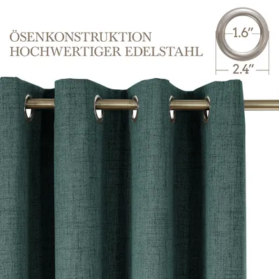 Obrázok produktu pre Sada zatemňovacích závesov, 2 kusy, 300 x 167 cm, 100% zatemňujúce, termozáves do kuchyne