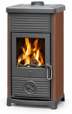 Immagine prodotto di PLAMEN Maestral N, Stufa a legna in ghisa, 6,5 kW, Marrone, Classe A+, Ø 120 mm