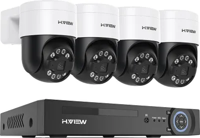 Produktbild von Sicherheitskamerasystem, 8MP Auflösung, Fernzugriff, 4Stück 5MP Kamera, Keine