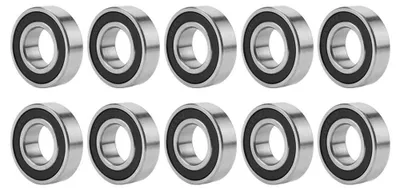 Kugellager 6003-2RS, 10 Stück, 17x35x10 mm, Stahl, gummiabgedichtet