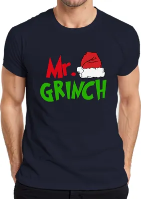 Produktbild von Mr Grinch Familie Ehepaare Mann Partneroutfit - Weihnachten Christmas Xmas Herren T-Shirt, Navy, XL