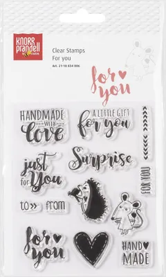 Produktbild von KNORR PRANDELL 2118834006 Stempelmotiv Clear Stamp For You transparent