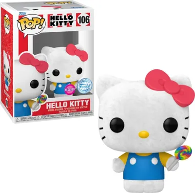 Produktbild von Funko Pop! Hello Kitty with Lollipop #106 Flocked It's Sugar Exclusive