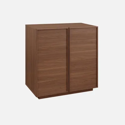 Produktbild von sweeek - Anrichte Holzlook 2 Türen 80 cm - Nussbaumfarben