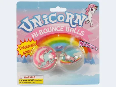 Produktbild von 2 Springbälle Einhorn