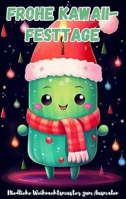 Produktbild von Niedliches Kawaii Malbuch für Festtage: Magische Weihnachtsreise für kleine Kinder