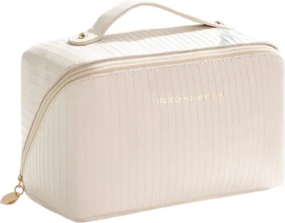 Immagine prodotto di INF Spaziosa borsa da toilette/trucco Beige