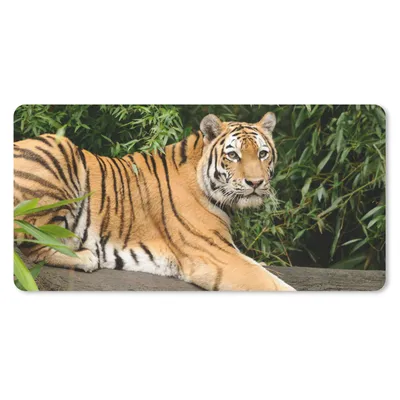 Produktbild von MuchoWow® Mauspad Mousepad Tiger - Baum - Blätter 60x30 cm - Mousepads - Maus Mat - Pad - Mausunterlage - Nachhaltig
