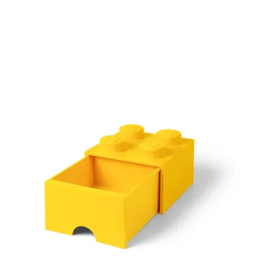 Produktbild von LEGO Aufbewahrungsbox mit Schublade 250 x 250 x 180 mm – gelb