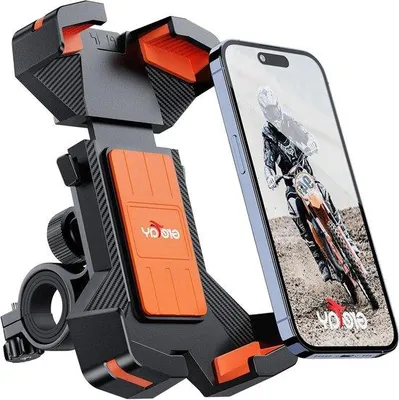 Produktbild von Fahrrad- und Motorhandyhalter mit 360 Grad Rotation für Smartphones von 4.7 bis 7.0 Zoll