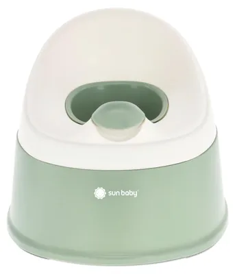 Produktbild von Töpfchen Toilettentrainer Kinder Töpfchen Kindertoilette Babytopf Rutschfester Kinder-Nachttopf mit herausnehmbarem Einsatz leicht hoch und stabil NESTPOT grün-weiß Sun Baby