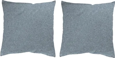 Produktbild von HOME WOHNIDEEN Lucio 40 x 40 cm 2x Kissenhülle 40 x 40 cm Rauchblau