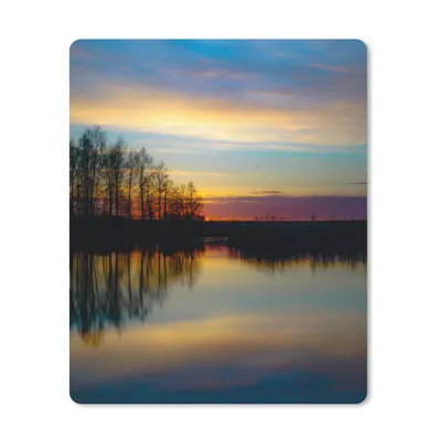 Produktbild von MuchoWow® Mauspad Mousepad Wasser - See - Bäume - Sonnenuntergang - Natur 19x23 cm - Mousepads - Maus Mat - Pad - Mausunterlage - Mauspads - Spielen