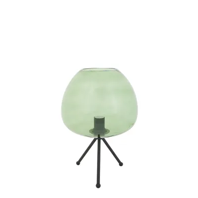 Obrázek produktu pro Light & Living – Stolní lampa Mayson – zelená – stolní lampa Ø 30 cm – lampa na noční stolek, do obývacího pokoje, do ložnice