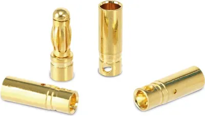 Produktbild von Goldkontakt-Steckerset, Steckerlänge 15,5 mm, Kupplungslänge 15 mm, 4 mm, 5 Paare